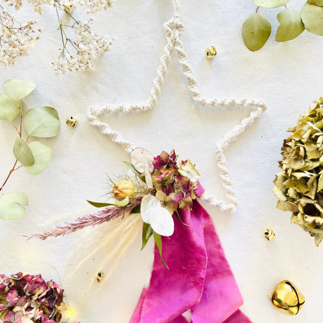 Ivory Macrame Everlasting Stars