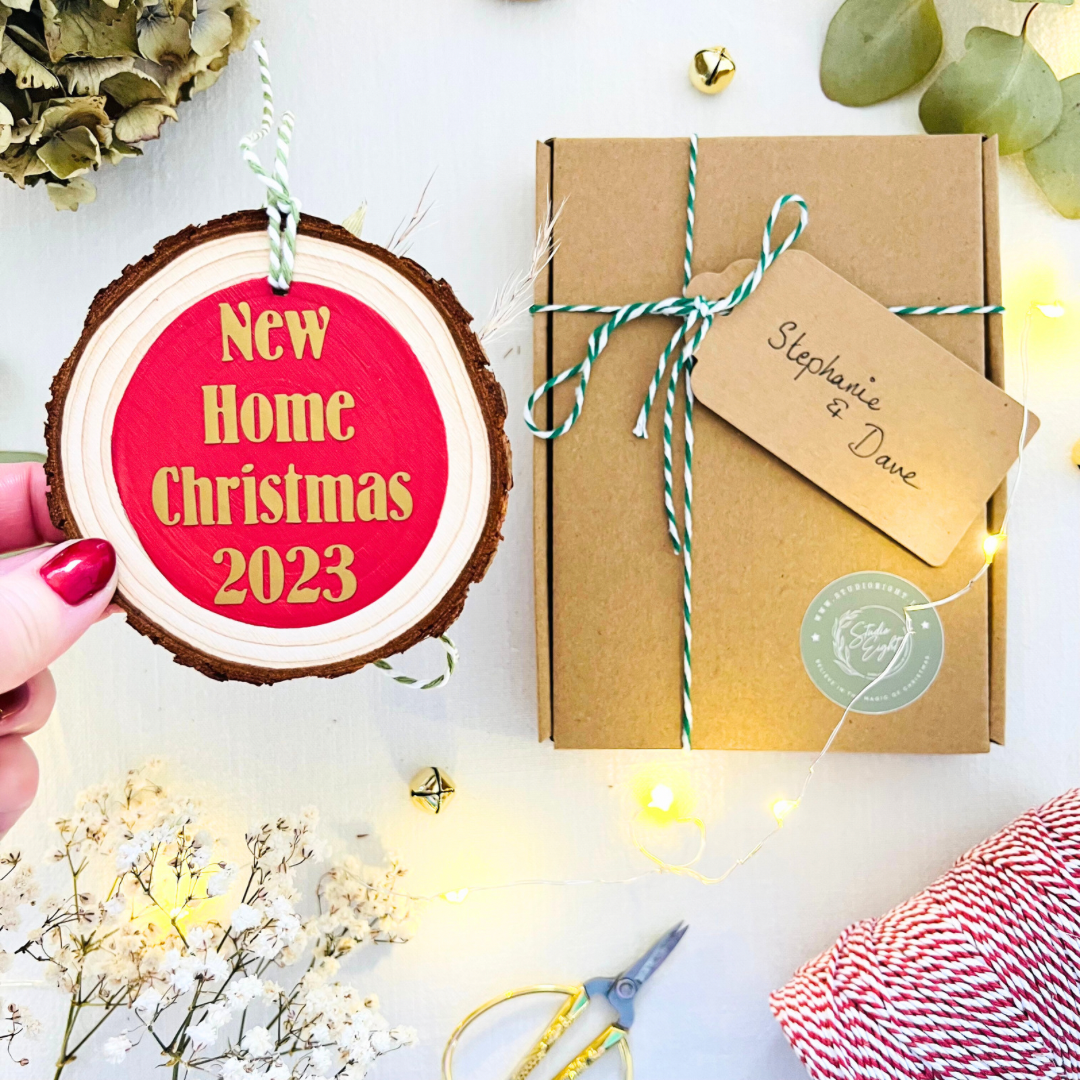 Christmas Wood Slice Ornament