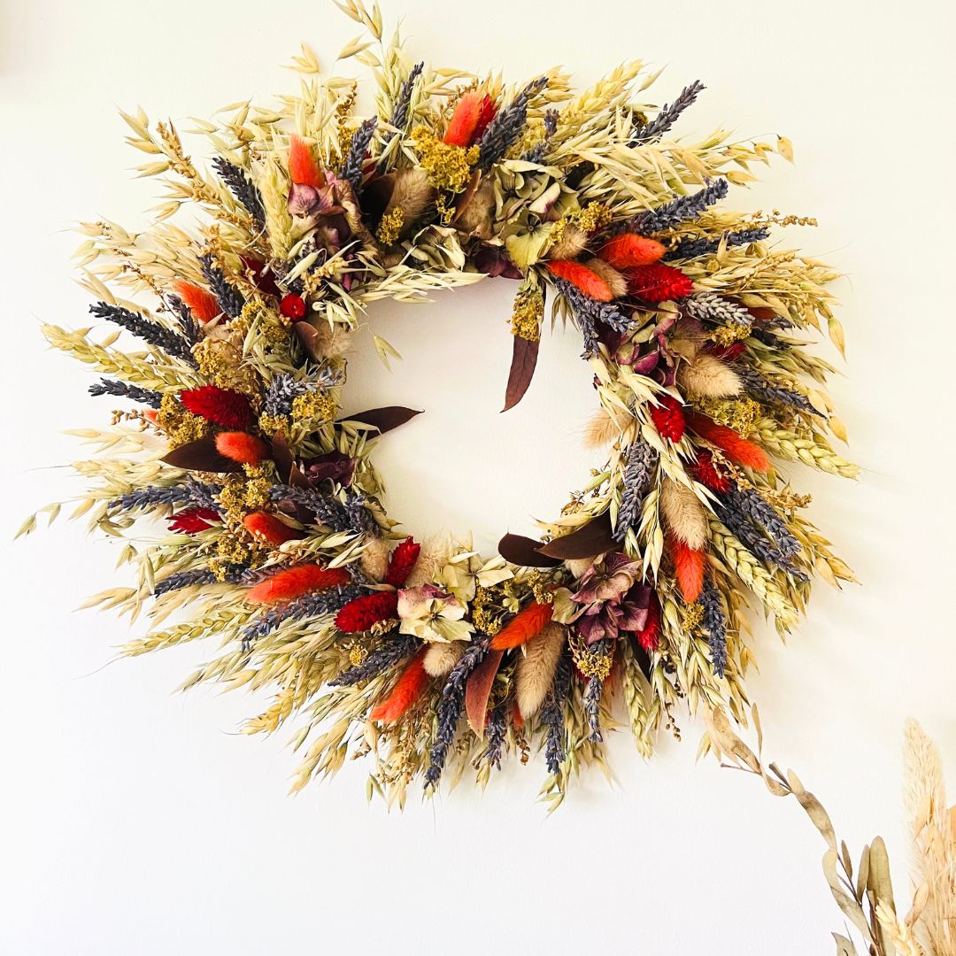 dried flower wreath