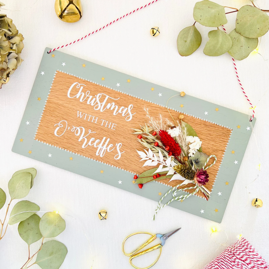 Christmas family sign