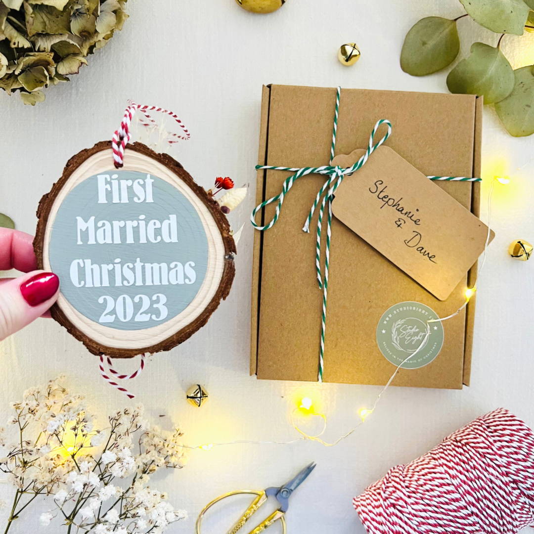 Christmas Wood Slice Ornament