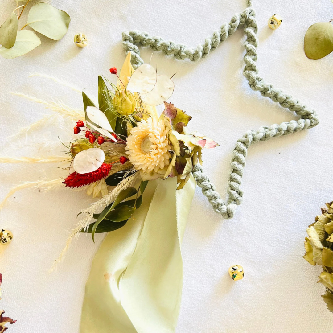 Sage Green Macrame Everlasting Stars