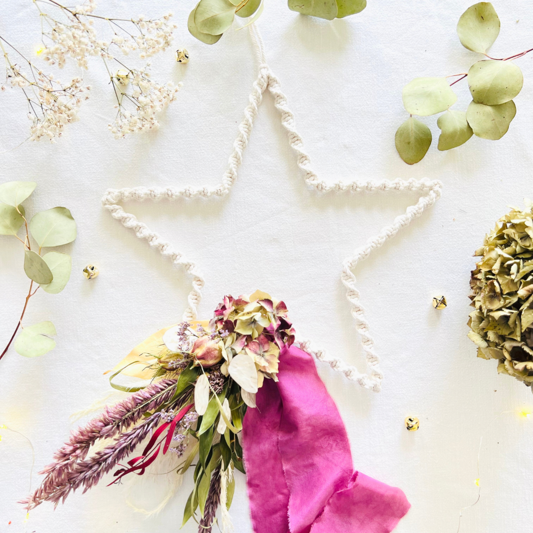 Ivory Macrame Everlasting Stars