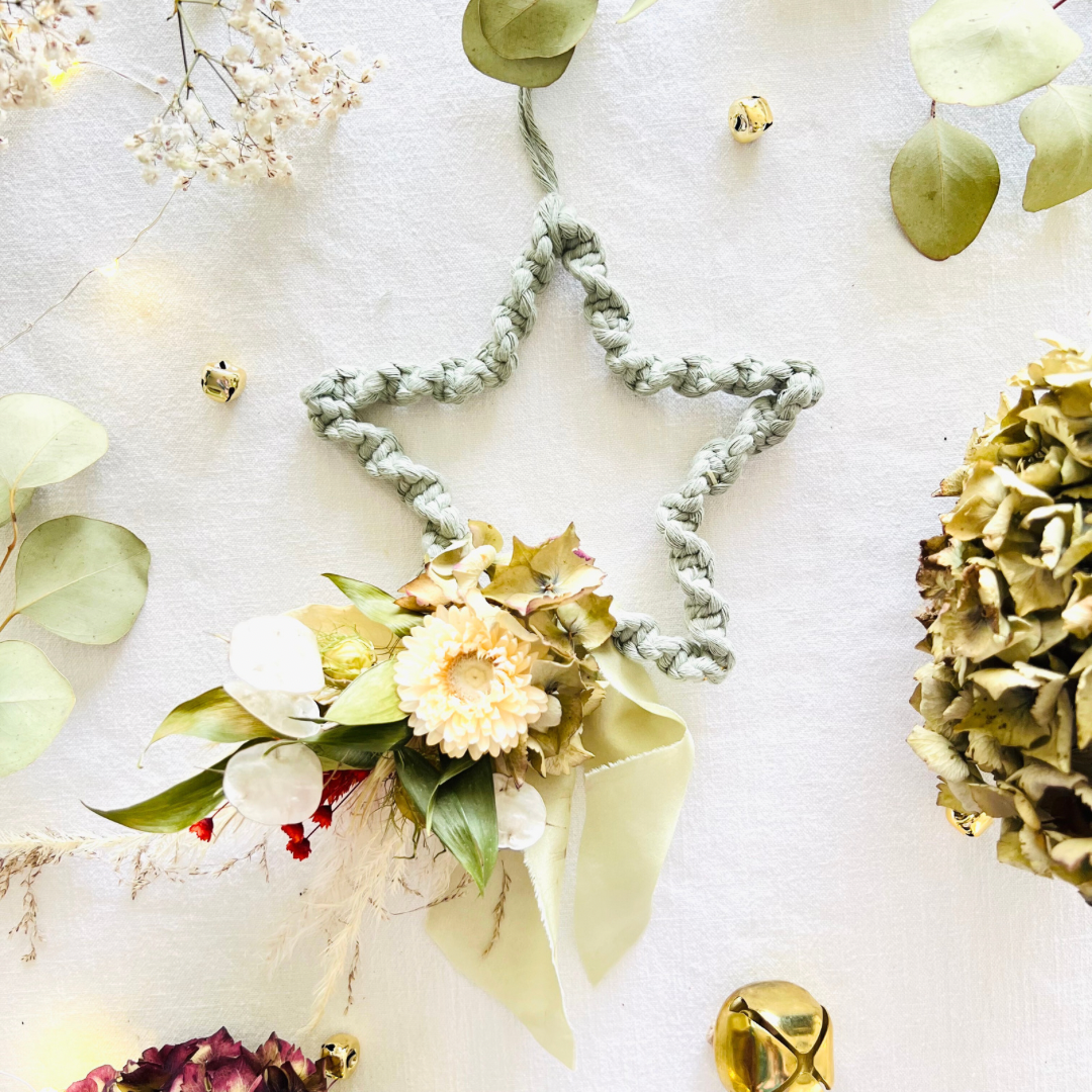Sage Green Macrame Everlasting Stars