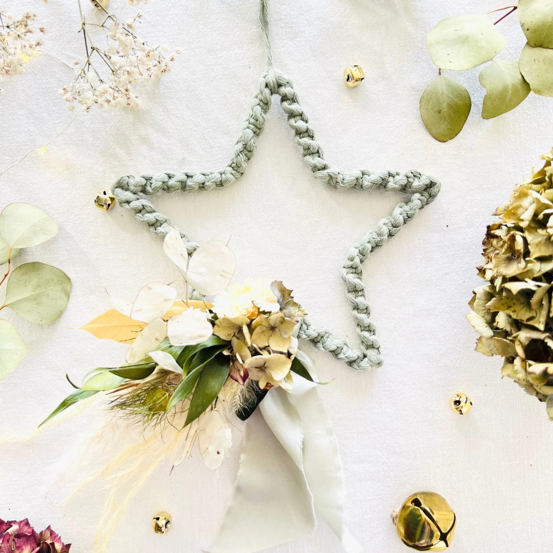 Sage Green Macrame Everlasting Stars