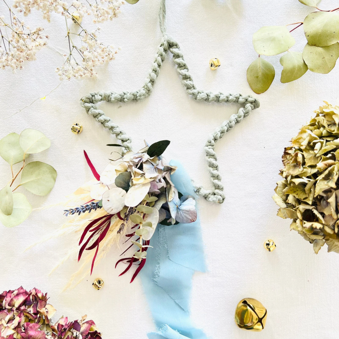 Sage Green Macrame Everlasting Stars