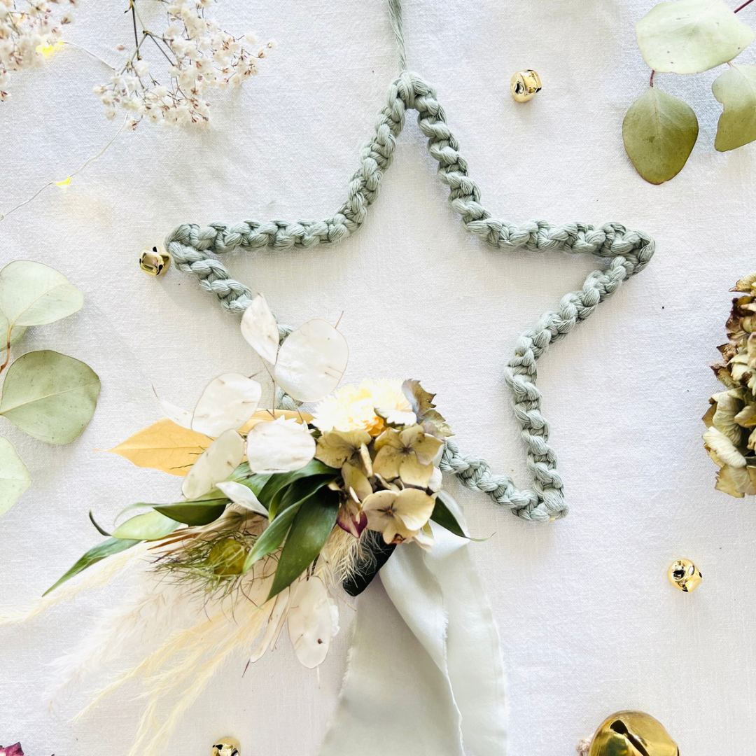 Sage Green Macrame Everlasting Stars