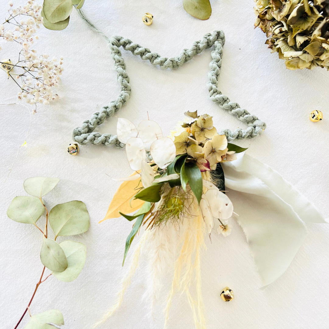 Sage Green Macrame Everlasting Stars