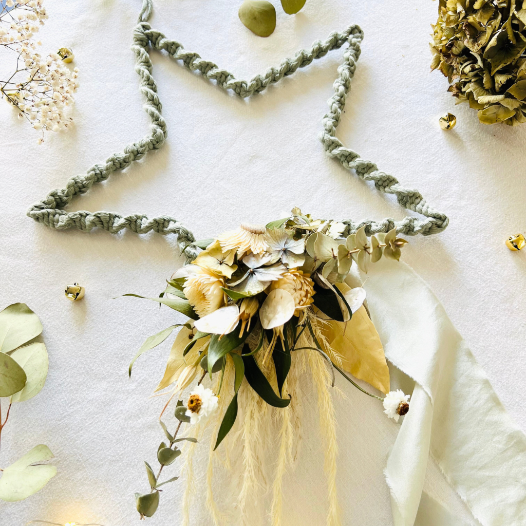 Sage Green Macrame Everlasting Stars