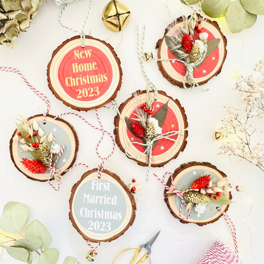 Christmas Wood Slice Ornament