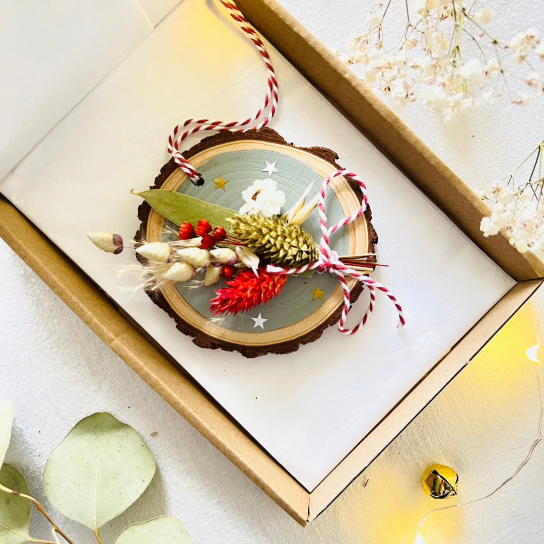 Christmas Wood Slice Ornament
