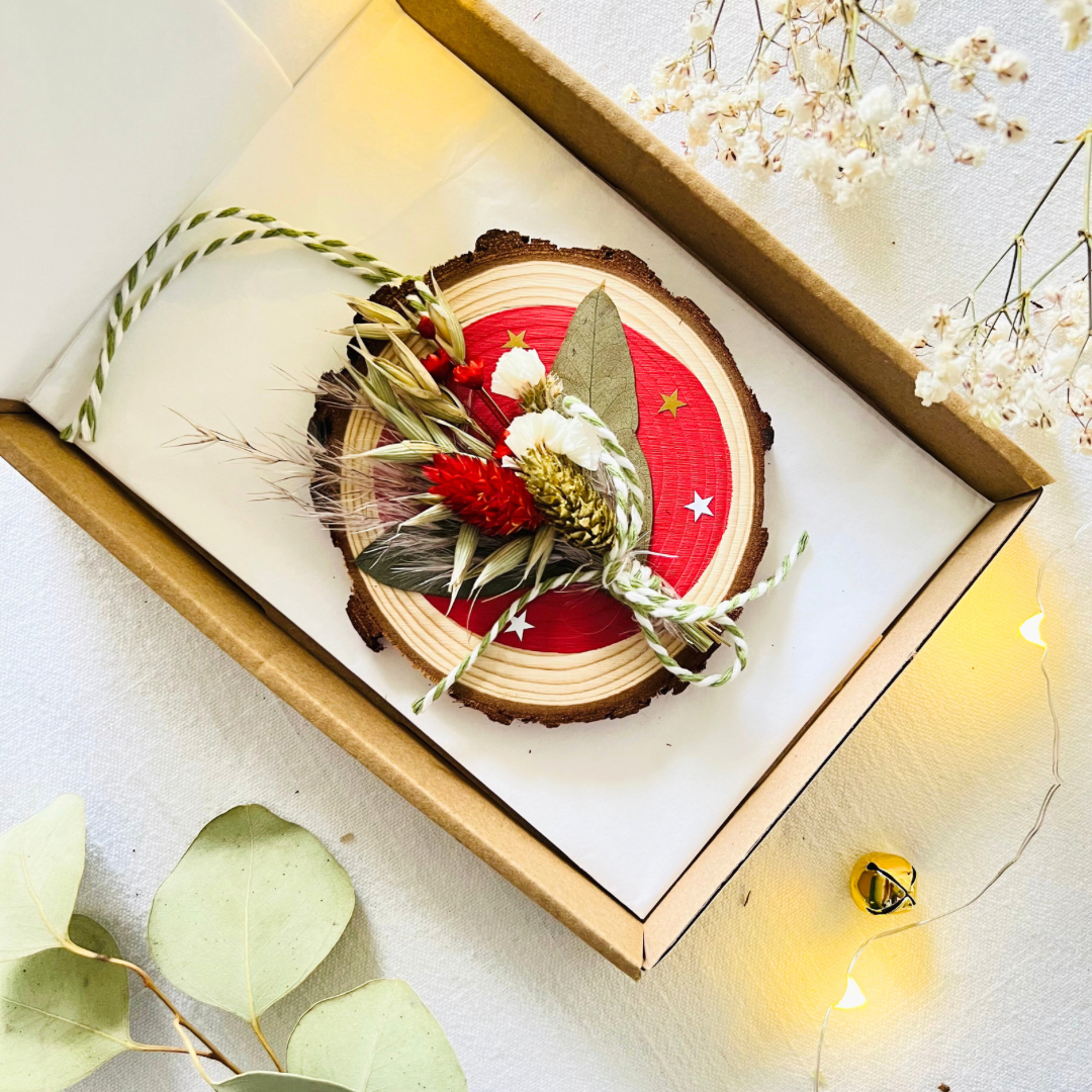 Christmas Wood Slice Ornament