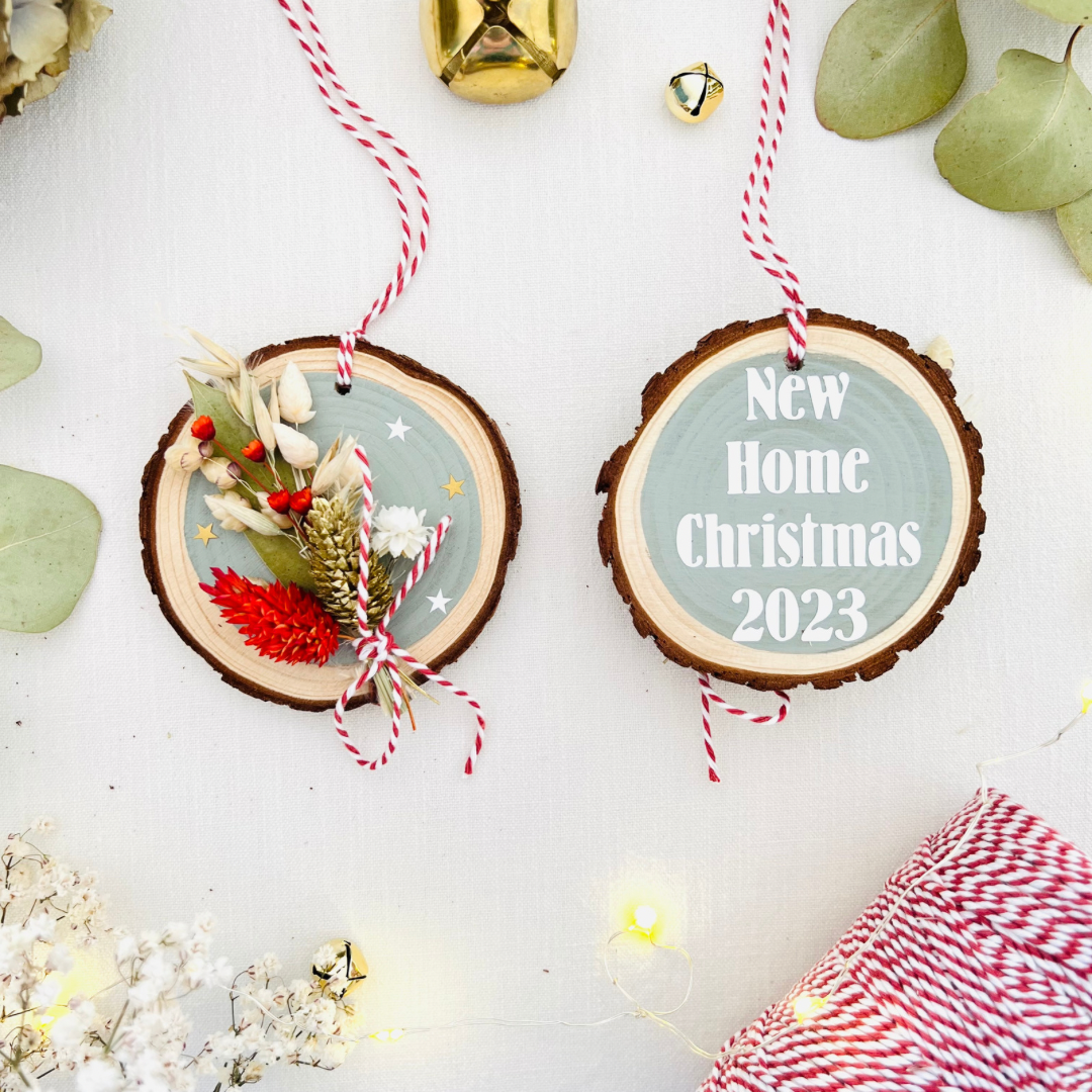 Christmas Wood Slice Ornament
