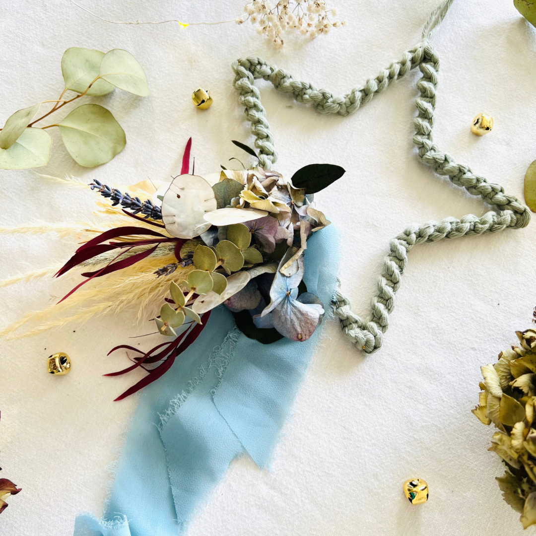 Sage Green Macrame Everlasting Stars