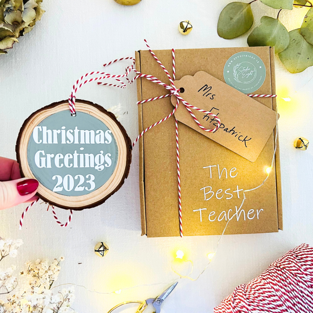 Christmas Wood Slice Ornament