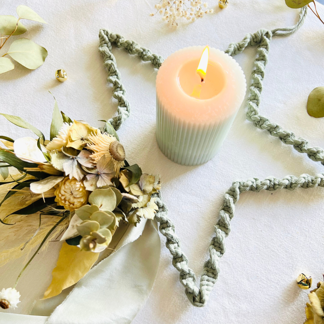 Sage Green Macrame Everlasting Stars