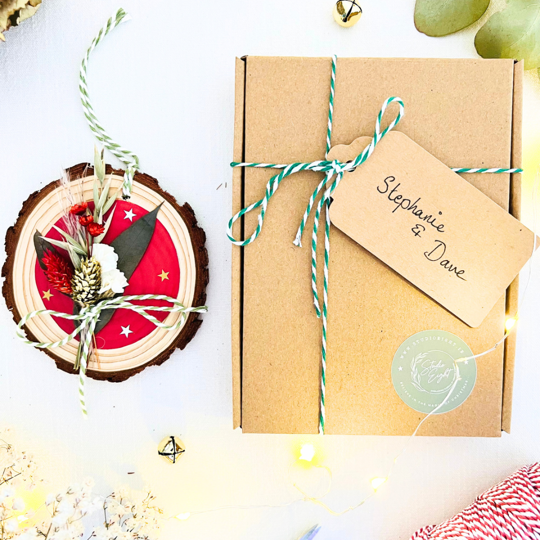 Christmas Wood Slice Ornament