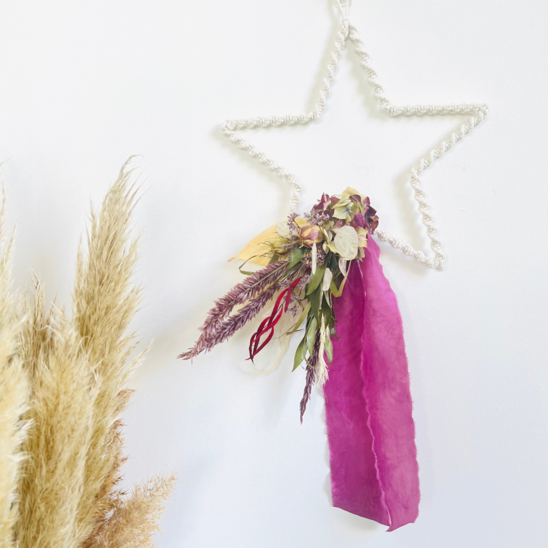 Ivory Macrame Everlasting Stars