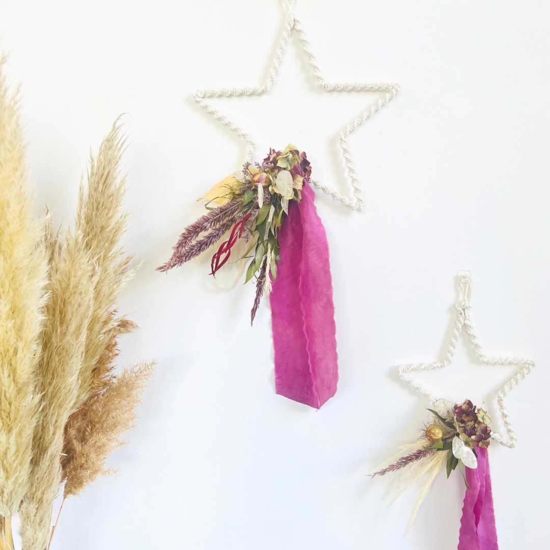 Ivory Macrame Everlasting Stars
