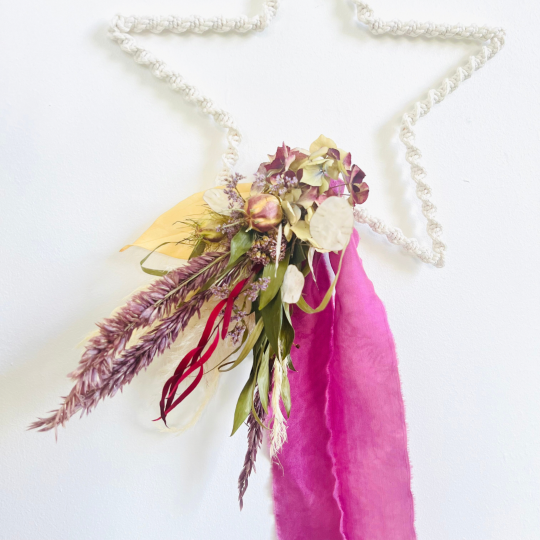 Ivory Macrame Everlasting Stars