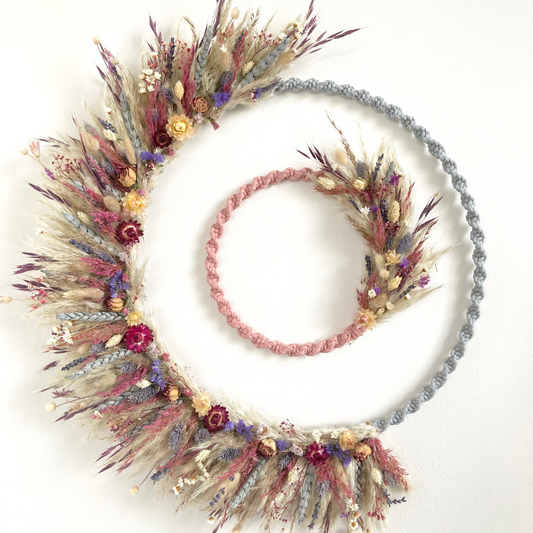 Dried Flower Custom Double Feature Wreath 50cm