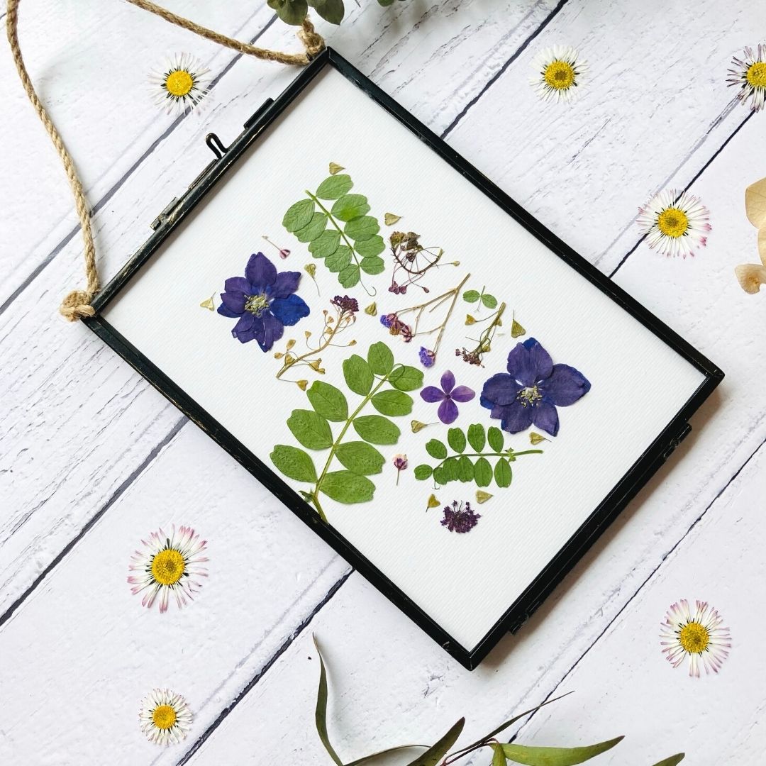 Linen White Pressed Flower