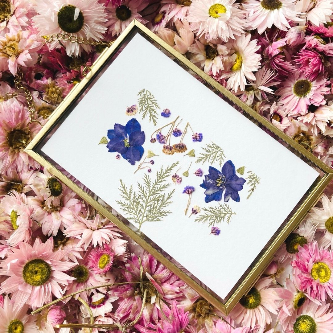 Gold Pressed Flower 2