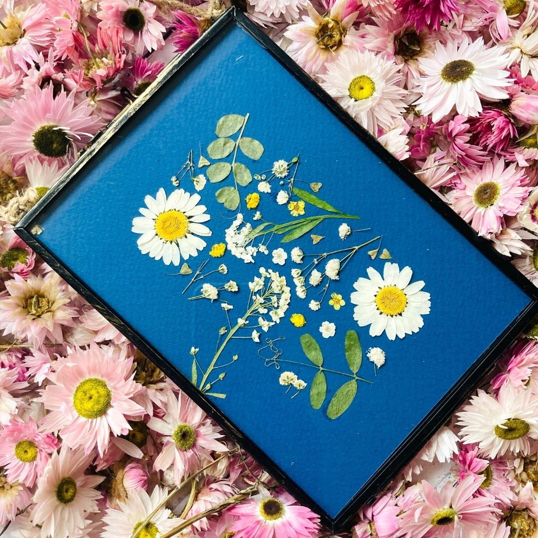 Navy Pressed Flower 1