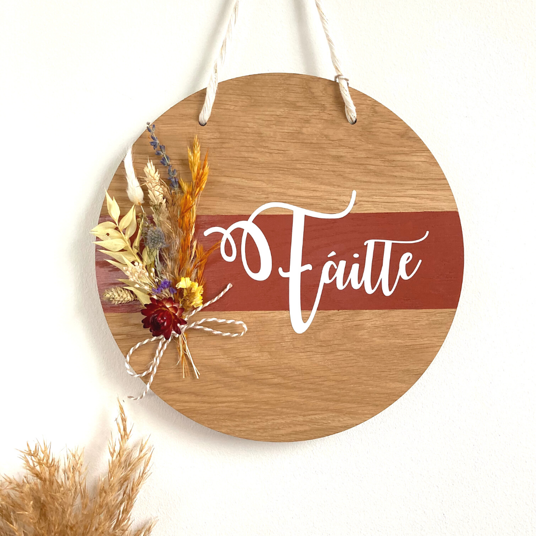 Autumnal Rustic Home Plaque