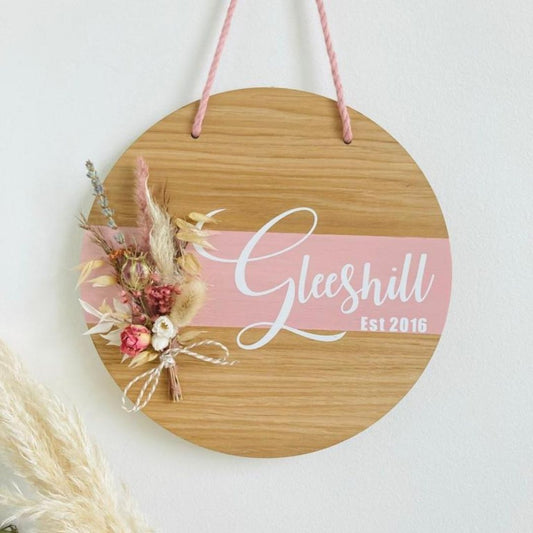 Dusty Pink Home Plaque