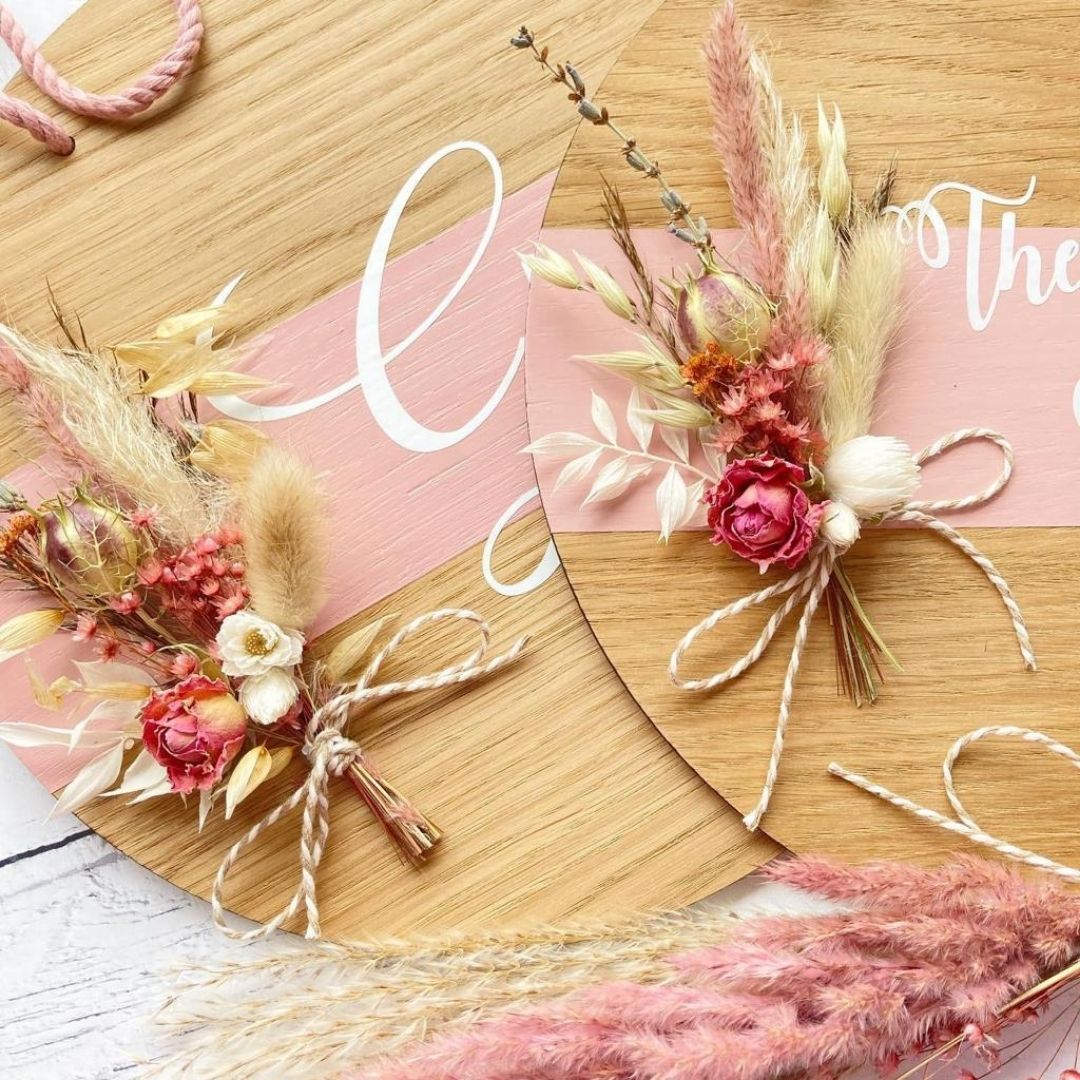 Dusty Pink Home Plaque
