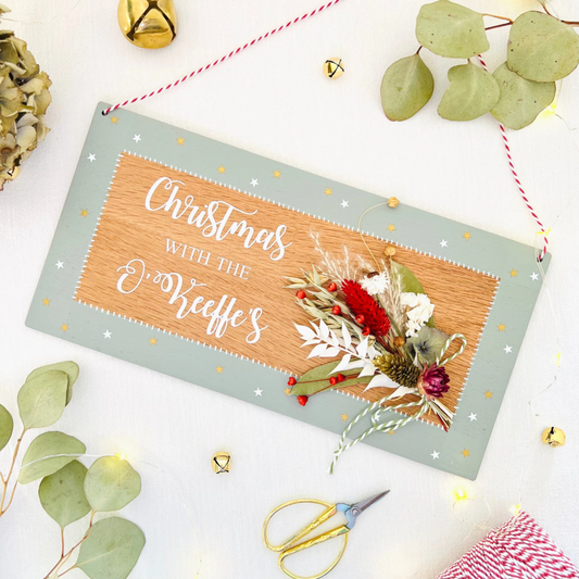 Christmas family sign