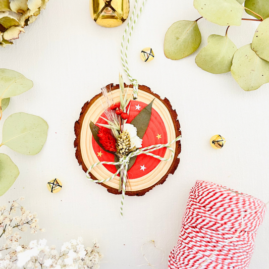 Christmas Wood Slice Ornament