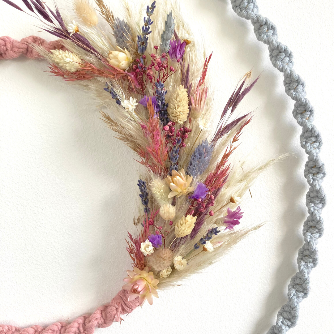 Dried Flower Custom Double Feature Wreath 50cm
