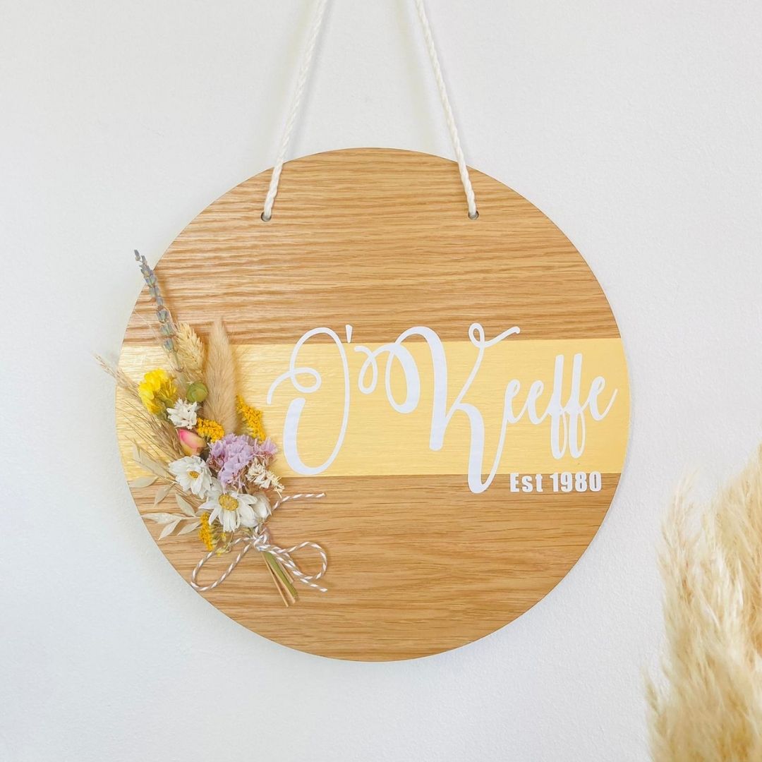 Mustard Home Plaque