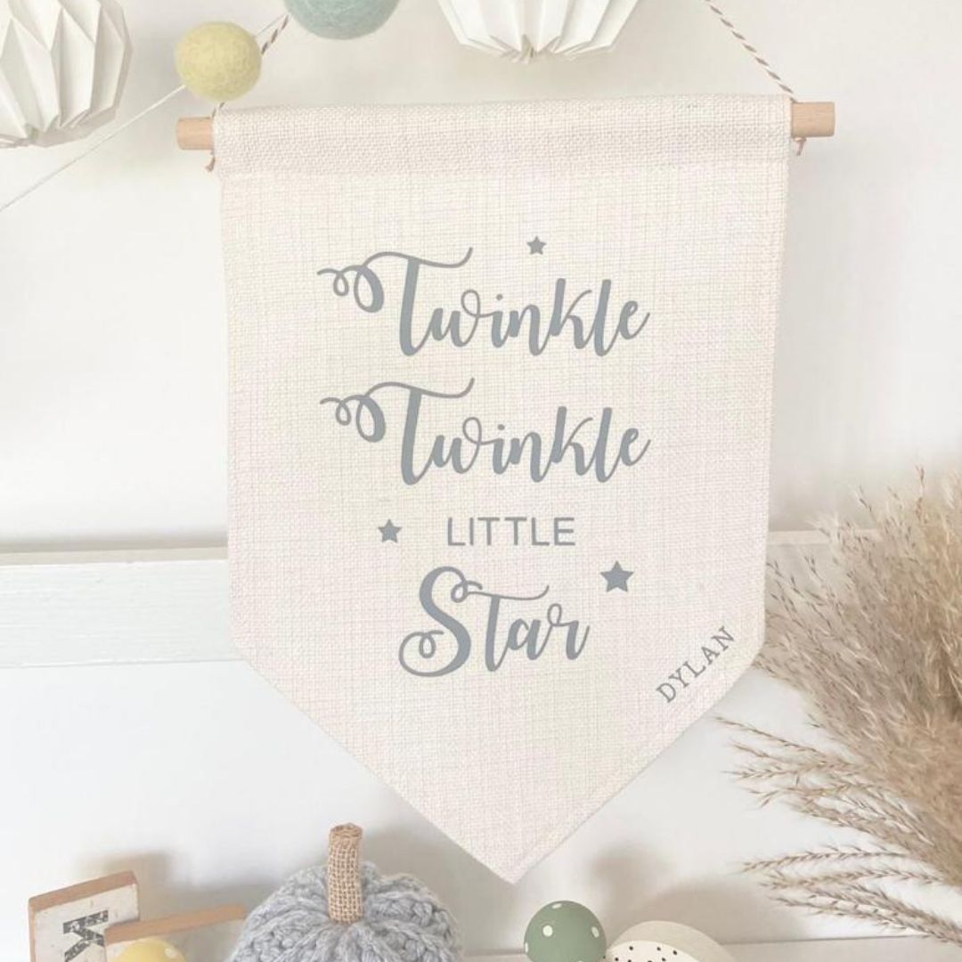 Twinkle Twinkle Linen Pennant