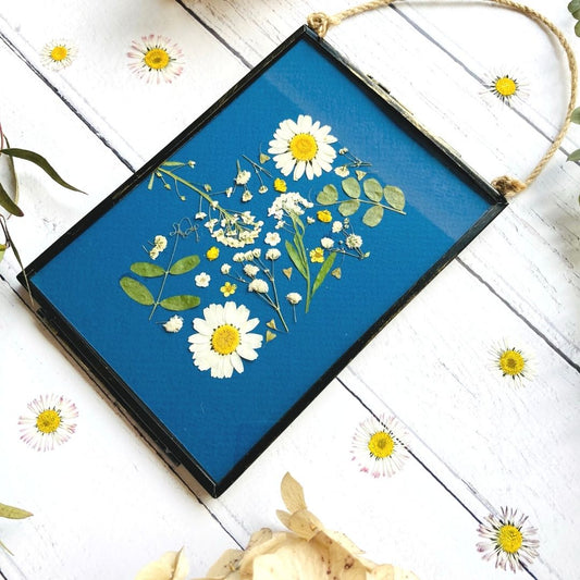 Navy Pressed Flower 1