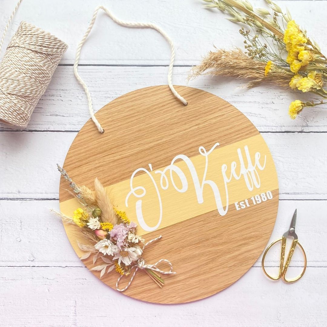 Mustard Home Plaque