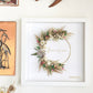 Dried Flower Wedding Gift - Wreath Keepsake Frame