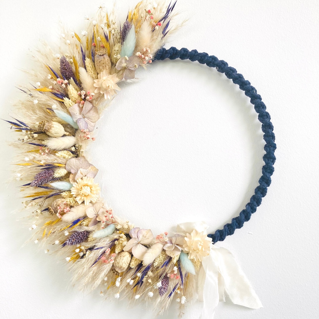 Dried Flower Custom Wreath 32cm complete