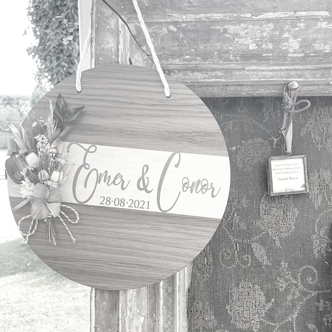 Dried Flower Wedding Gift