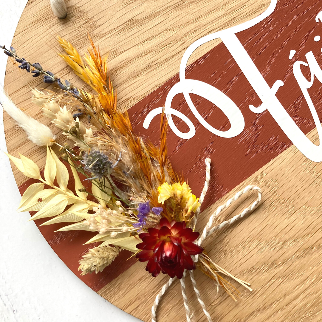 Autumnal Rustic Home Plaque