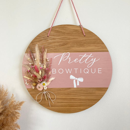 Business & Event Plaque Dusky Pink