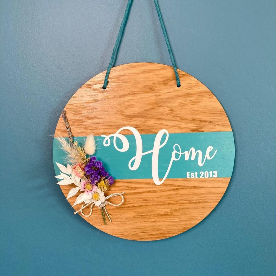 Spring Home Plaque