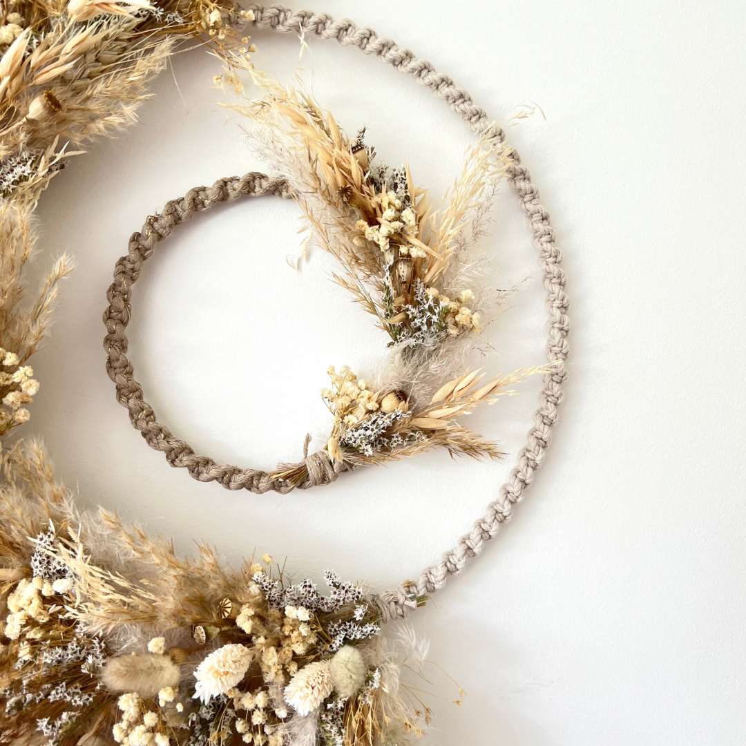 Dried Flower Custom Double Feature Wreath 50cm